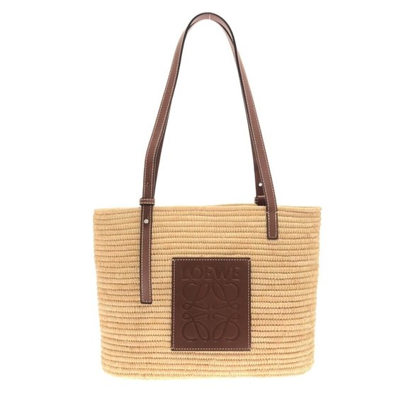Loewe Handbags - ❌SOLD❌ Loewe Small Square Basket bag in raffia and calfskin